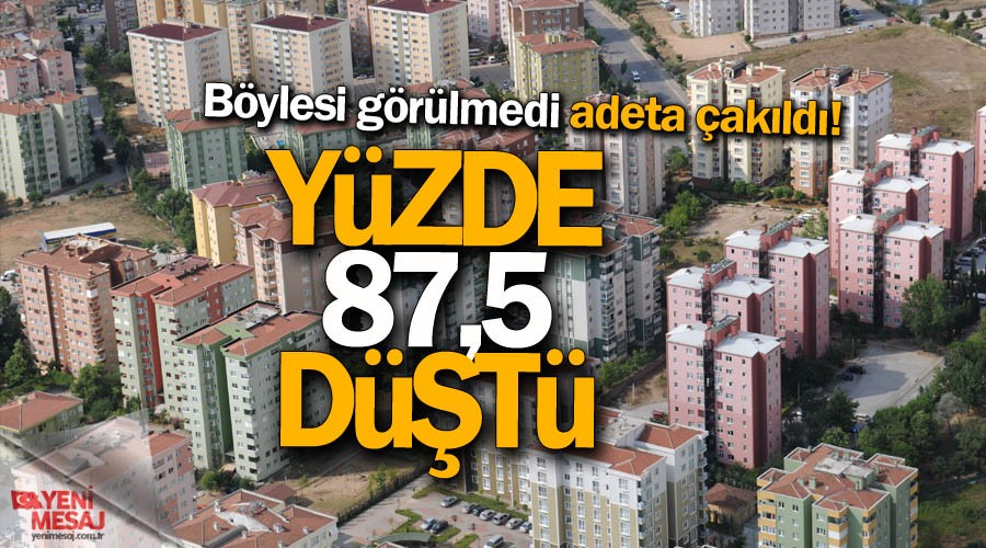 Konut satışları dibe vurdu