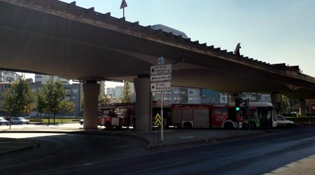 Köprüde çalışan işçiler için intihar girişimi ihbarı