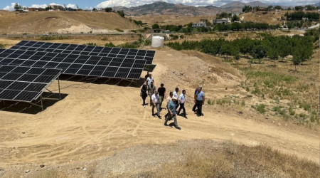 Kozluk'ta gne enerjisi ile tarmsal sulama