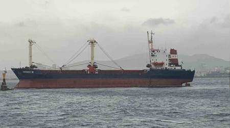 Maltepe'de kuru yük gemisi karaya oturdu