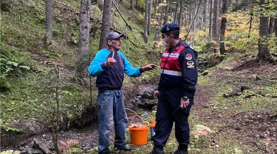 Mantar toplarken kaybolan 2 ki�i 3 saatlik aramada bulundu