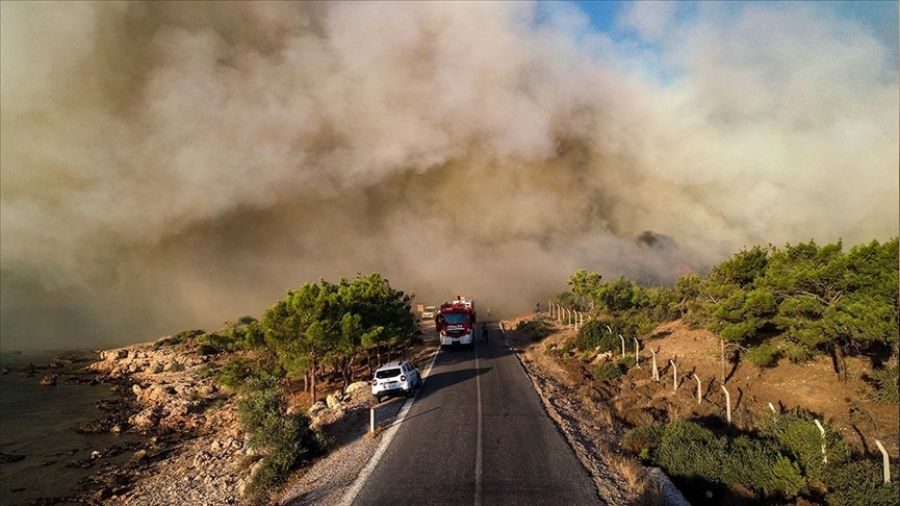 Mersin'deki orman yangınında 25 kişi hastanelik oldu