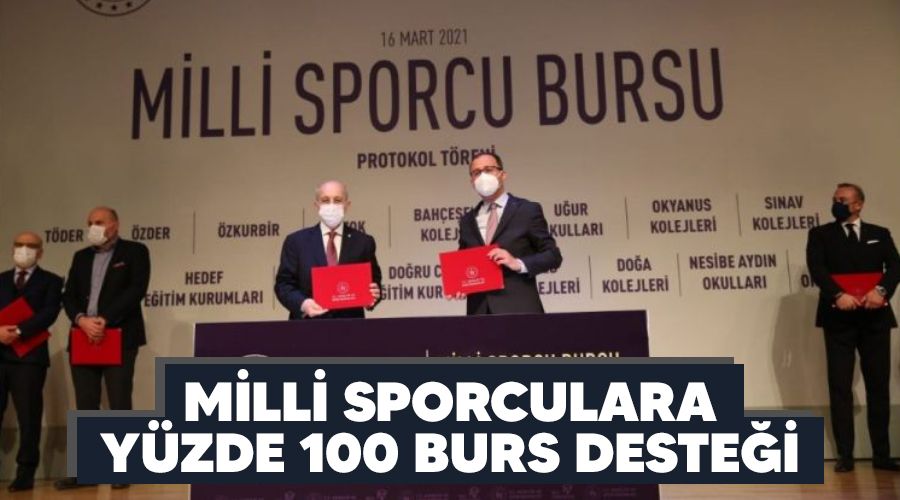 Milli sporculara yüzde 100 burs desteği