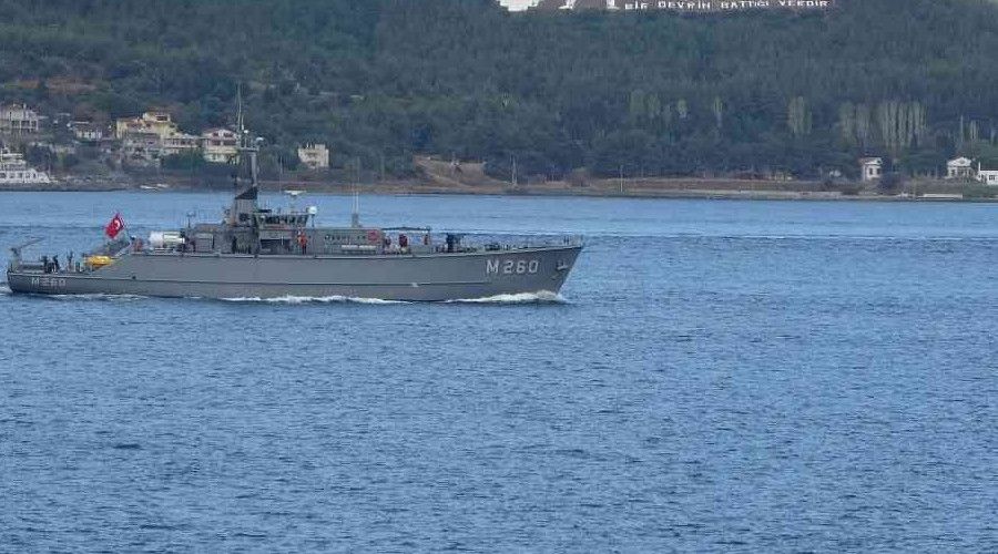 NATO sava� gemileri �anakkale'de