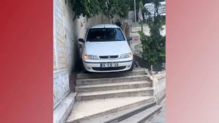 Navigasyona uydu merdivenlerde mahsur kald