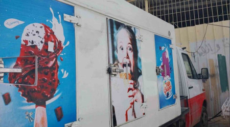 O kamyonlarda Filistinlilerin cansız bedenleri var