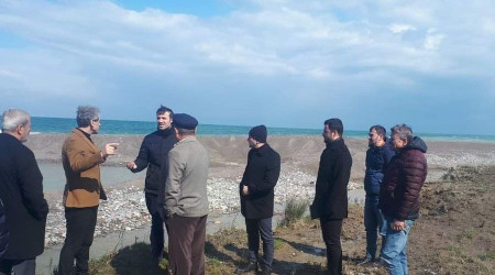 O sahilden alınan kumlar geri bırakılacak