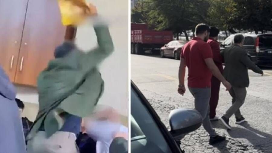 Öğrencisini kitapla darbeden öğretmeni hastanelik ettiler