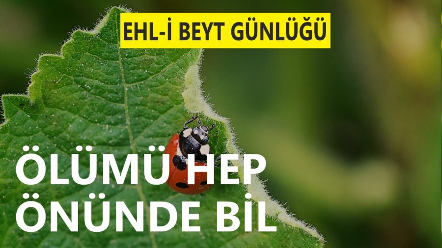 ‘Ölümü hep önünde bil’