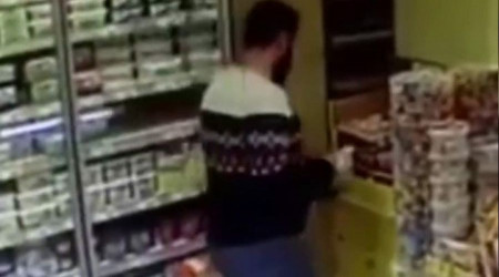 Pendik'te markette peynir ve süt hırsızlığı