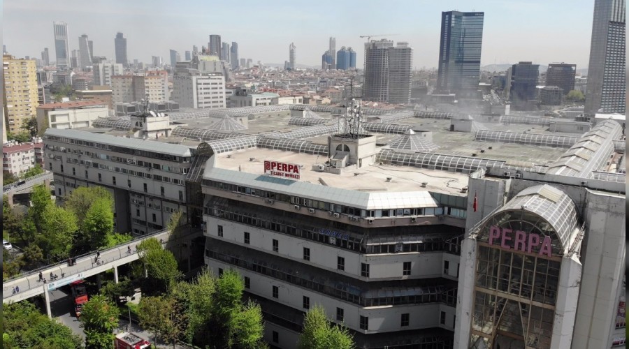 Perpa’daki yangın büyümeden söndürüldü