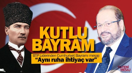 Prof. Dr. Haydar Baş'tan Cumhuriyet Bayramı mesajı