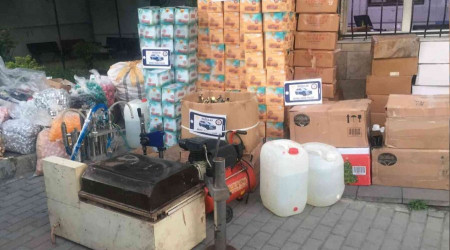 Ruhsatsız imalathanede binlerce şişe sahte parfüm ele geçirildi