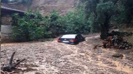 Sağanak yağış Köşk'te etkili oldu