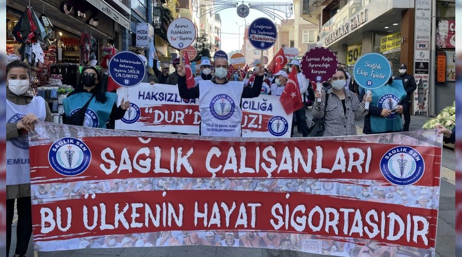 Sağlık çalışanları eşitlik istiyor, eşitlik!