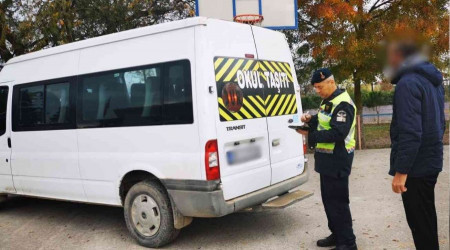 Samsun'da 130 okul servisi trafikten men edildi