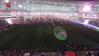 Samsunspor'dan cokulu Avrupa kutlamas
