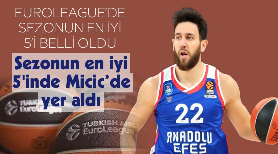 Sezonun en iyi 5'inde Micic de yer aldı