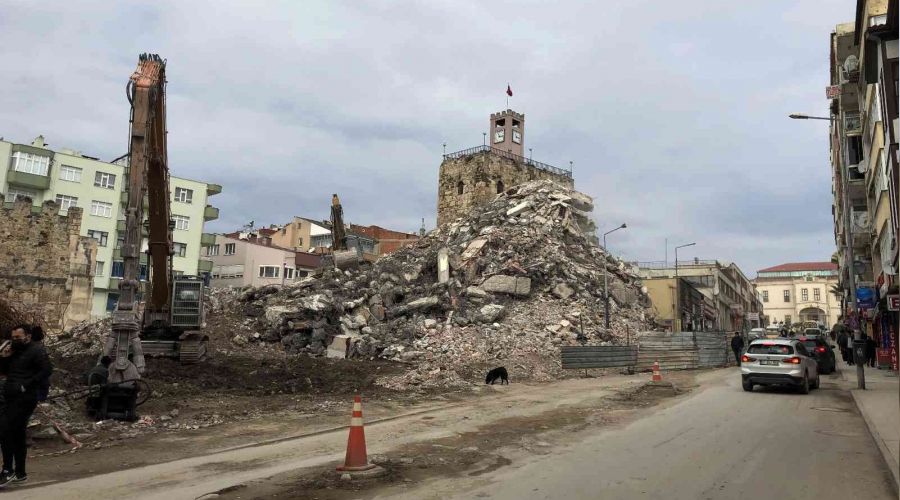 Sinop'ta Tarihi Saat Kulesi gün yüzüne çıktı