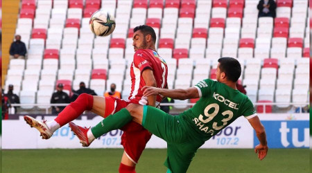 Sivas'ta gol yok iki krmz kart var