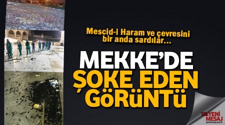 Şok görüntü! Mekke'yi çekirgeler bastı