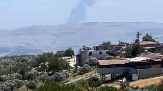 Suriye'de mhimmat deposunda yaanan patlama Hatay'da hissedildi