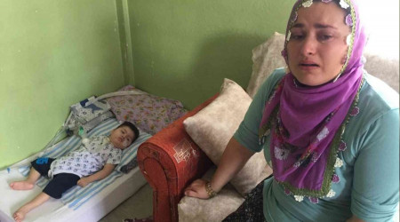 Suyu kesilen kadın gözyaşlarına boğuldu
