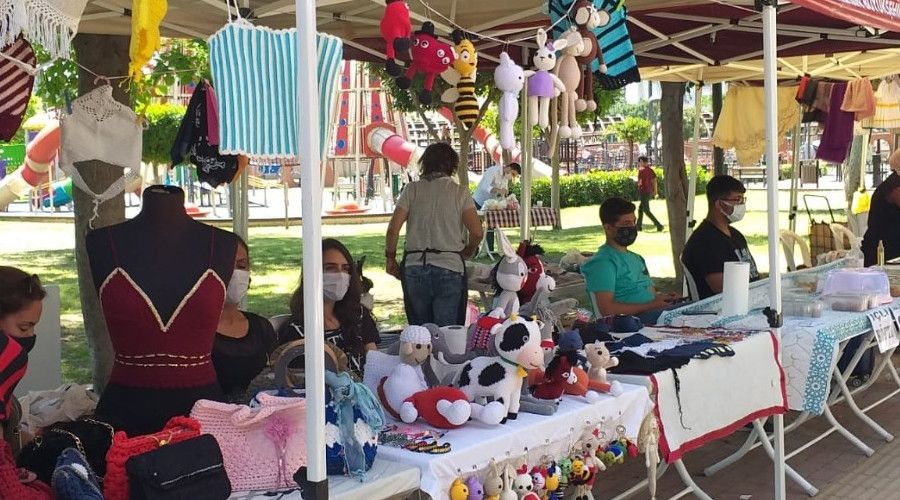 Tarsus'ta �retici kad�n stantlar� bir kez kuruldu