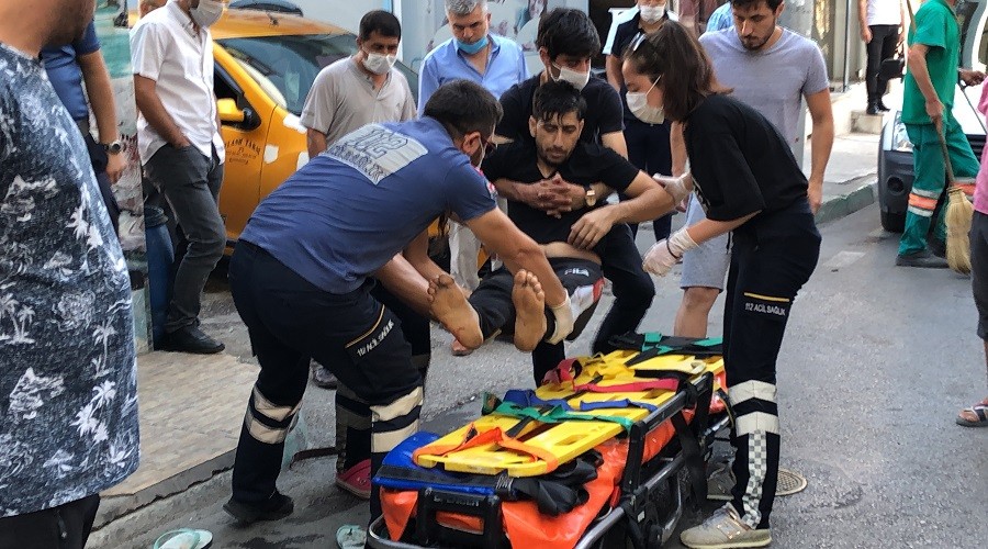 Tart��t��� damad�n� vurdu