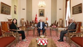 TBMM Bakan Kurtulmu, DEM Parti heyeti ile grt