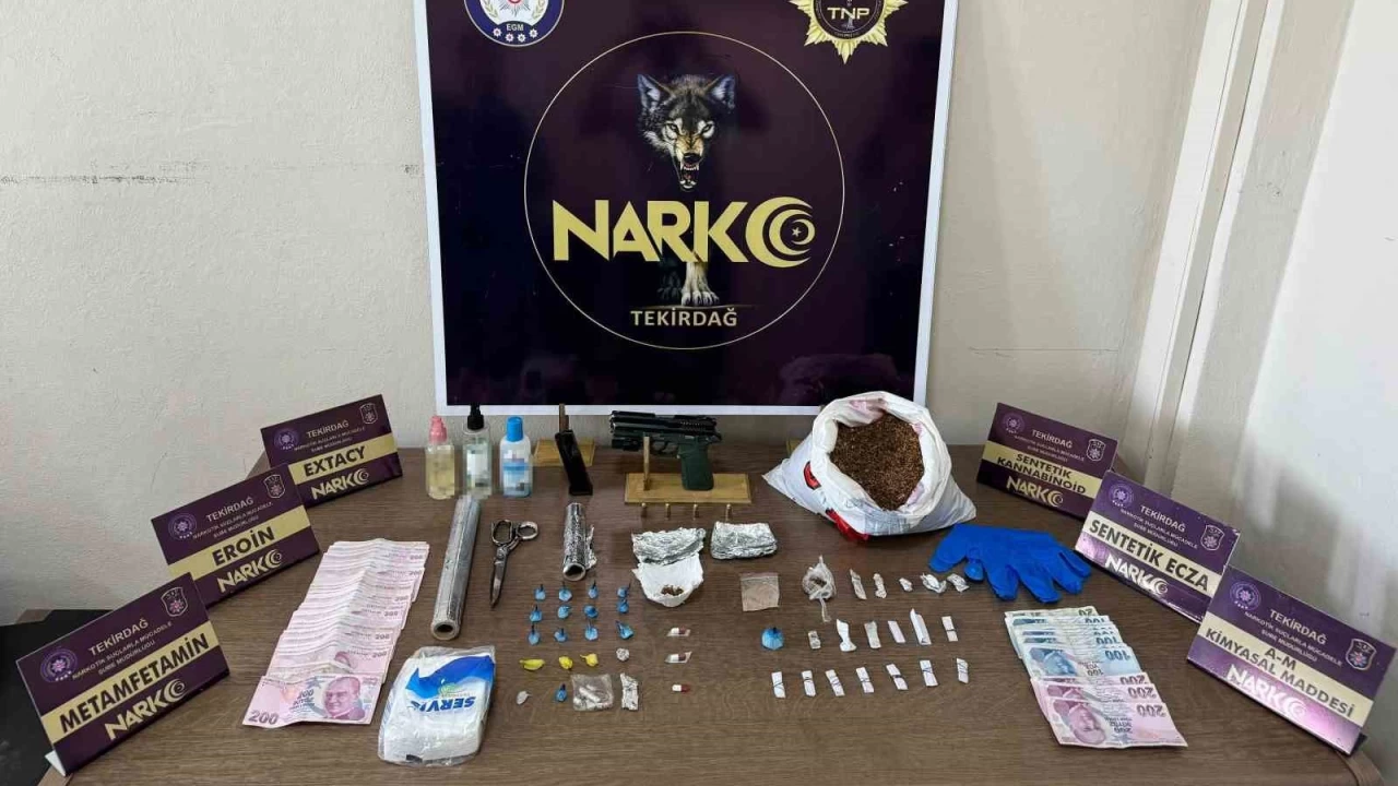 Tekirdağ'da uyuşturucu operasyonu