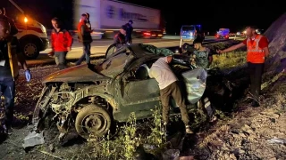 TEM'de feci kaza: 1 l, 2 yaral