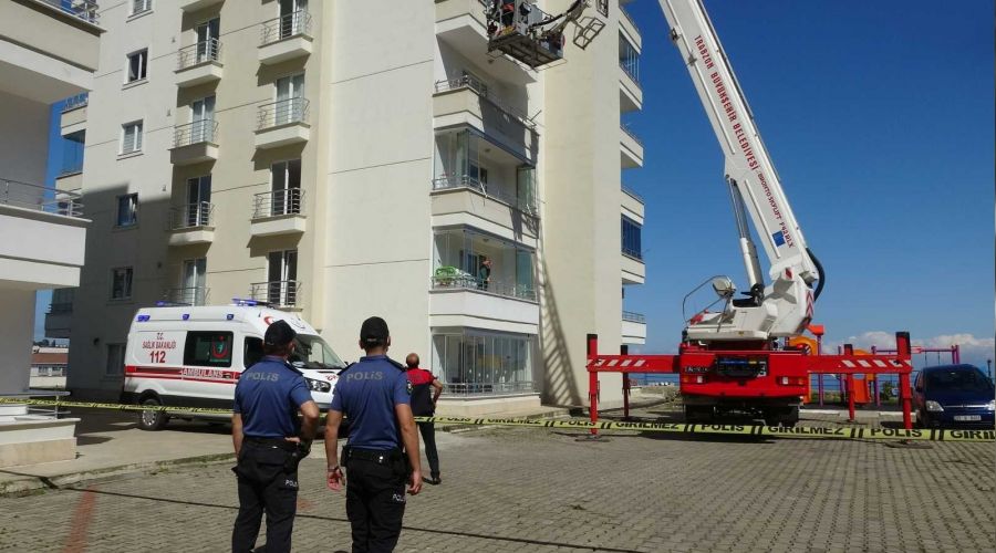 Trabzon'da yangn panii