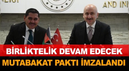 Trkiye ve Afganistan arasnda 'Mutabakat Pakt' imzaland