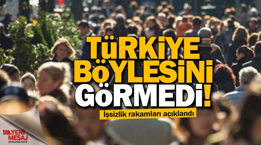 T�rkiye'de bir ilk! ��sizlikte rekor