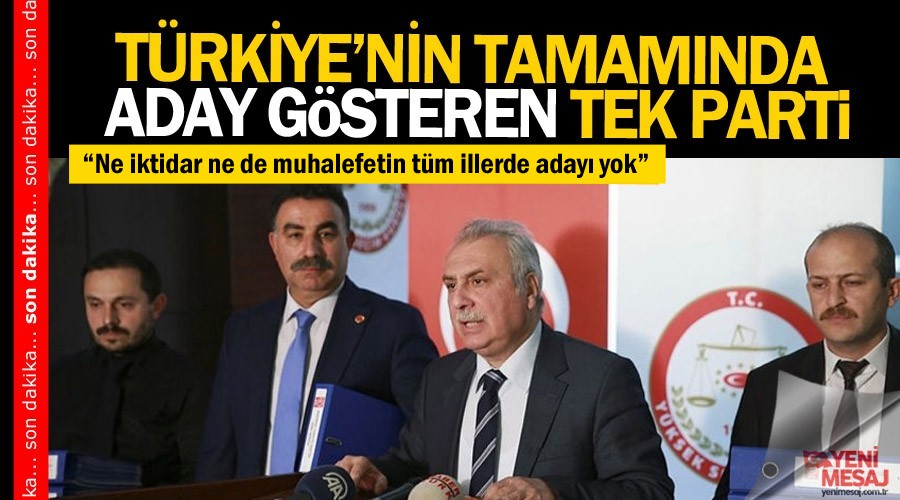 Türkiye'nin tamamında aday gösteren tek parti BTP