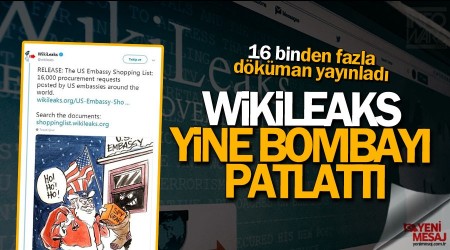 Wikileaks yine bombayı patlattı