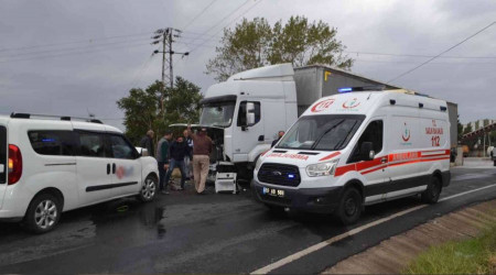 Yağışlı hava kazayı beraberinde getirdi