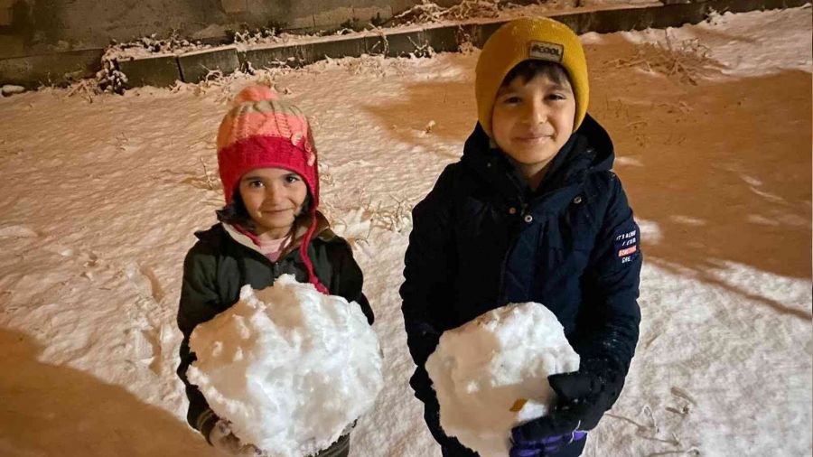 Yozgat'ta mevsimin ilk kar yad