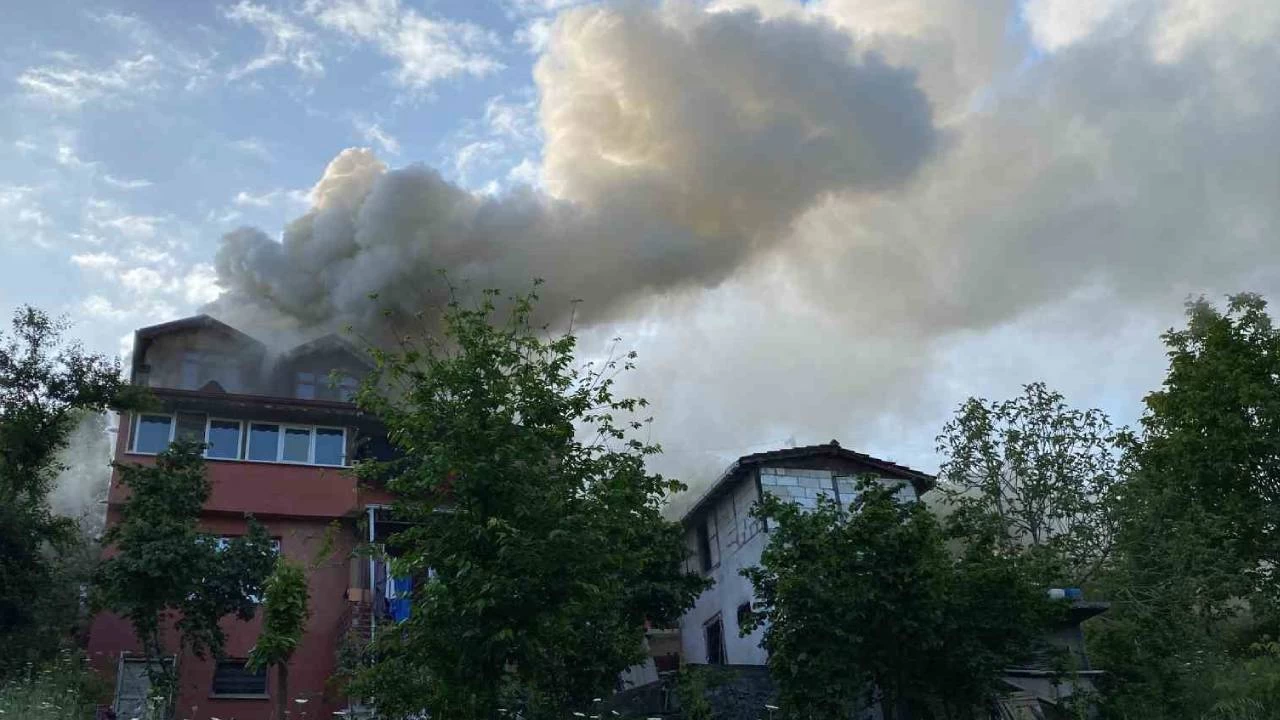 15 ay önce evlendiği kocasının evini yakıp yangını izledi