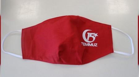 15 Temmuz’a özel maske üretildi