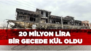 20 milyon lira yatırım yaptıkları işletme bir gecede kül oldu