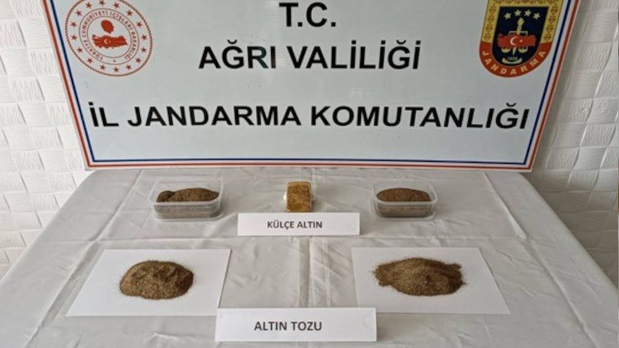 A�r�'da k�l�e alt�n ve alt�n tozu ele ge�irildi 