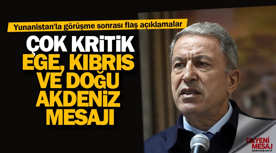 Akar'dan çok kritik Kıbrıs ve Doğu Akdeniz mesajı