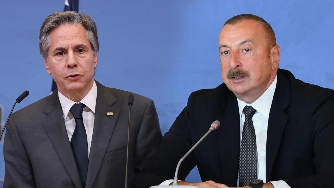 Aliyev ve Blinken, Azerbaycan'la Ermenistan arasndaki bar srecini grt
