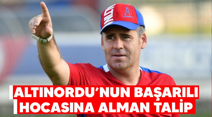 Alt�nordu'nun ba�ar�l� hocas�na Alman talip
