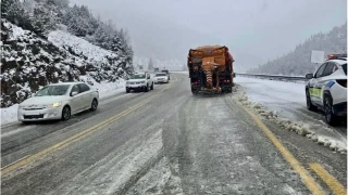 Antalya-Konya karayolunda kar yağışı başladı