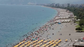 Antalya'da termometreler 35 dereceyi gsterdi 