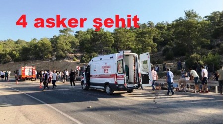 Askerleri taşıyan otobüs devrildi