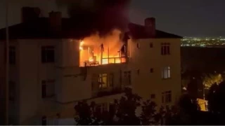 Avclar Firuzky'de scaa dayanamayan buzdolab alev alev yand